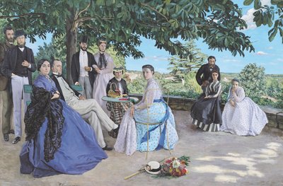 Family Reunion, 1867 by Jean Frederic Bazille